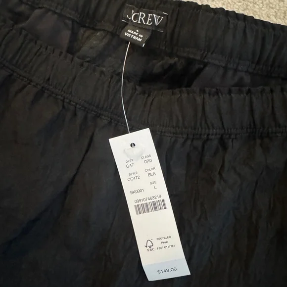 NWT BEST SELLER J.Crew Stratus pant in textured satin sz L - Picture 2 of 4